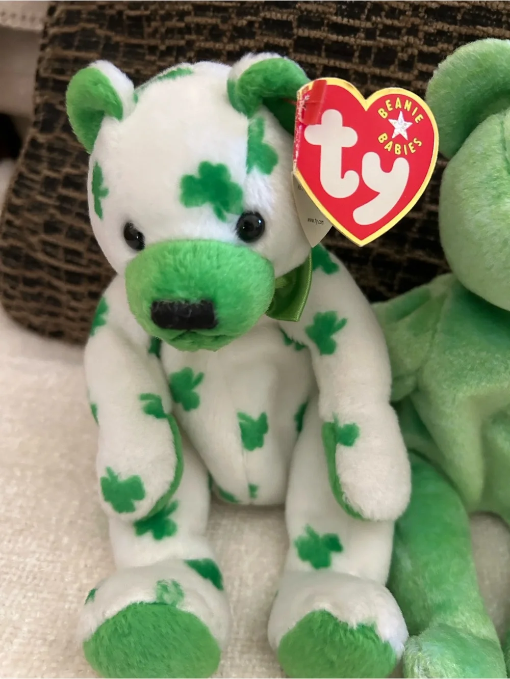 3 TY Beanie Babies Clover Kicks and Brigitte